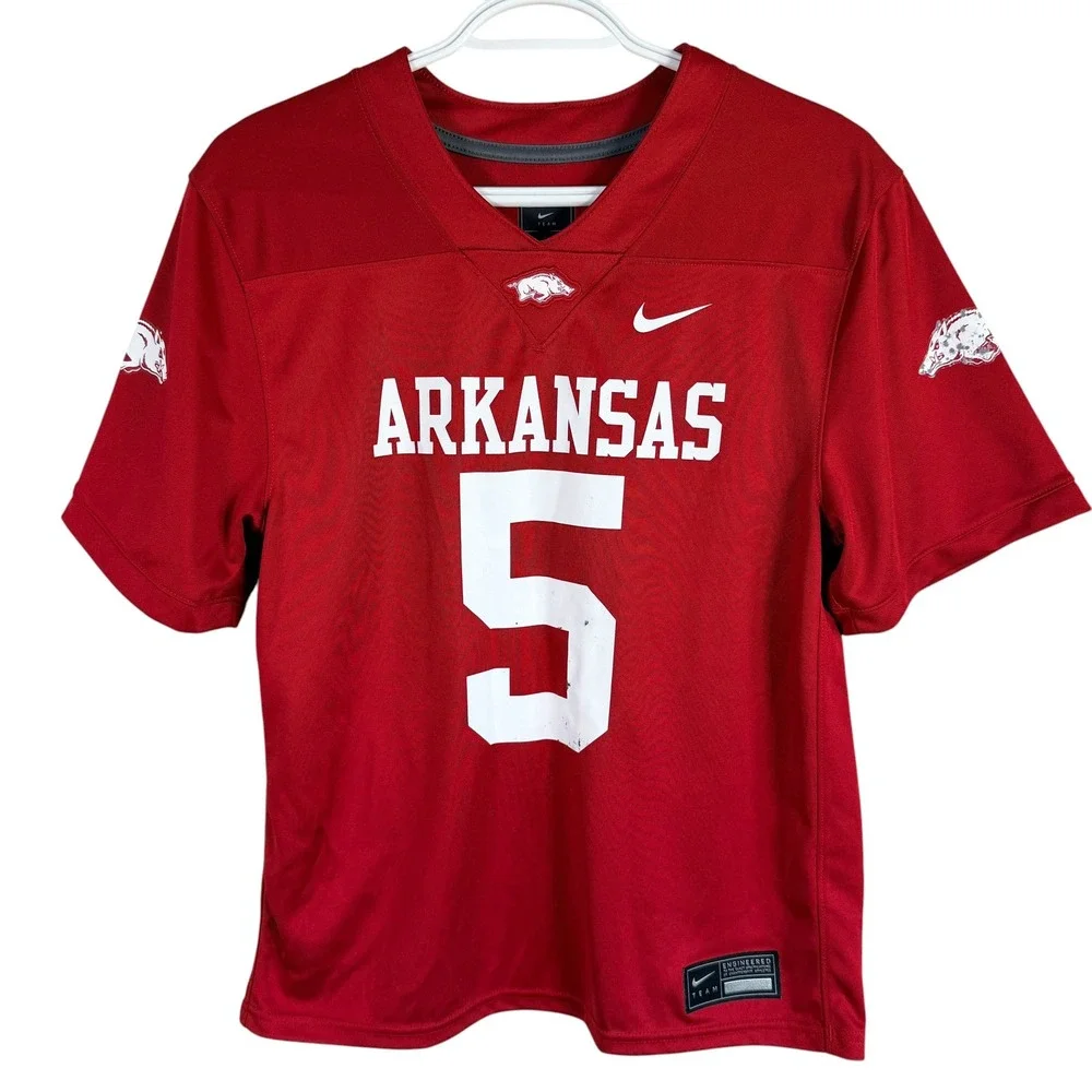 Nike Arkansas Razorbacks #5 Football Jersey Darren McFadden Youth L Red read